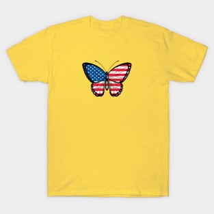 American Flag Butterfly T-Shirt